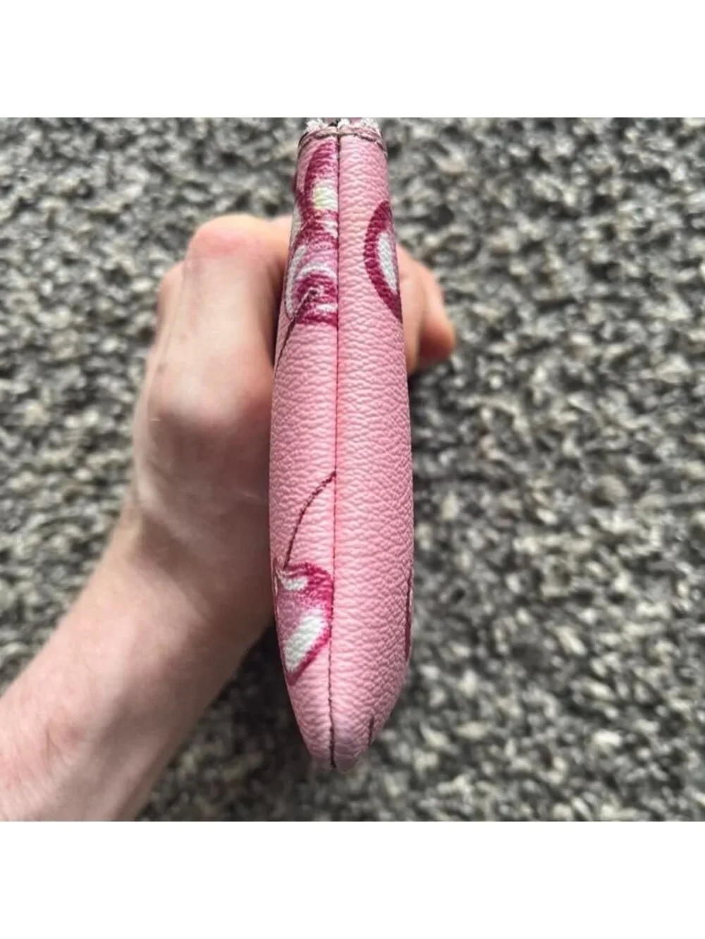 Coach Pink Cherry Print Wristlet Wallet Coquette Dainty Feminine Flirty Girlhood